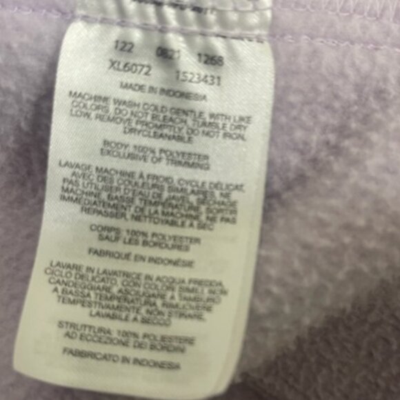 COLUMBIA FLEECE FULL ZIP UP LIGHT VIOLET WOMEN JACKET SIZE MEDIUM - Picture 6 of 7